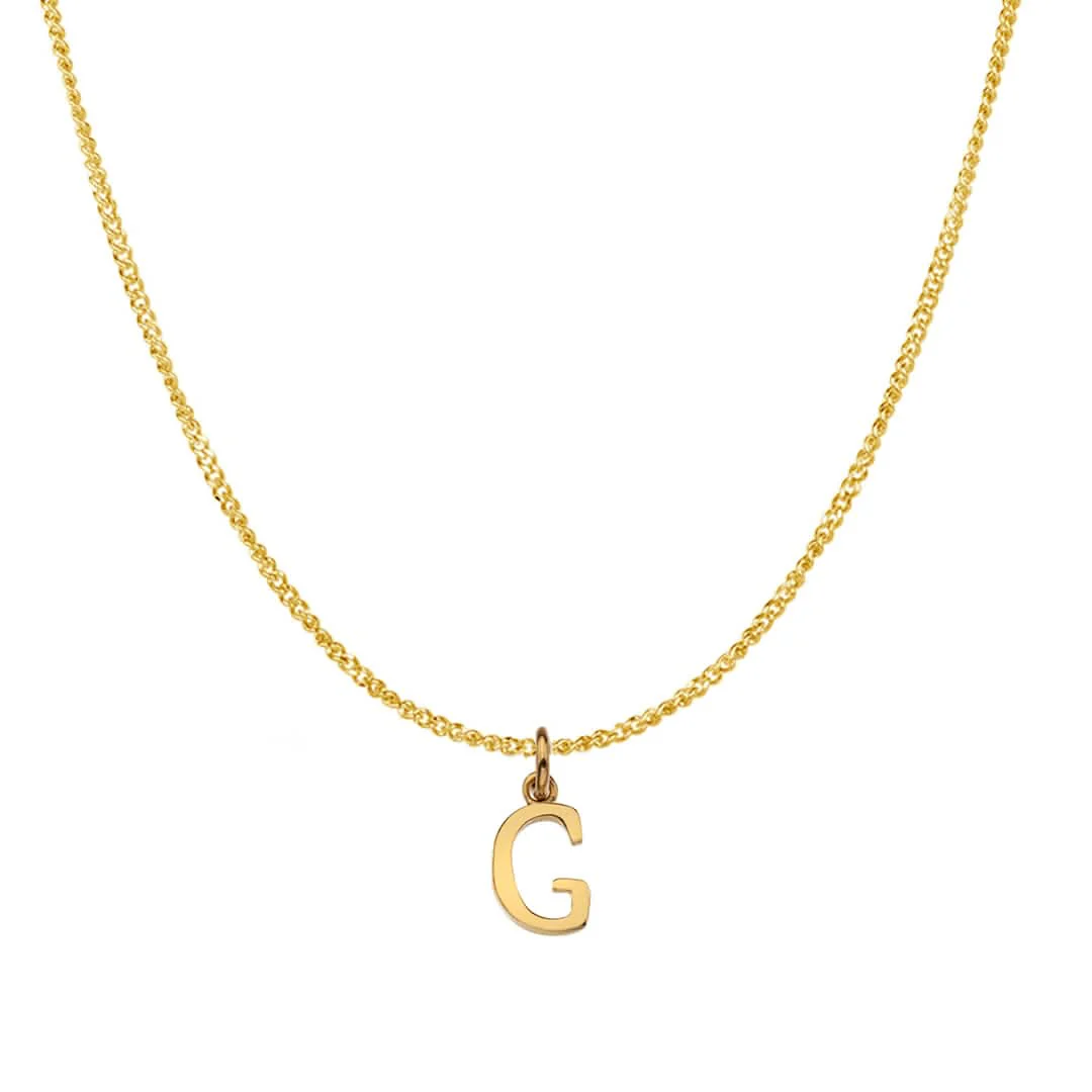 Handcrafted 9ct Gold Personalised Initial Necklace - Image 21