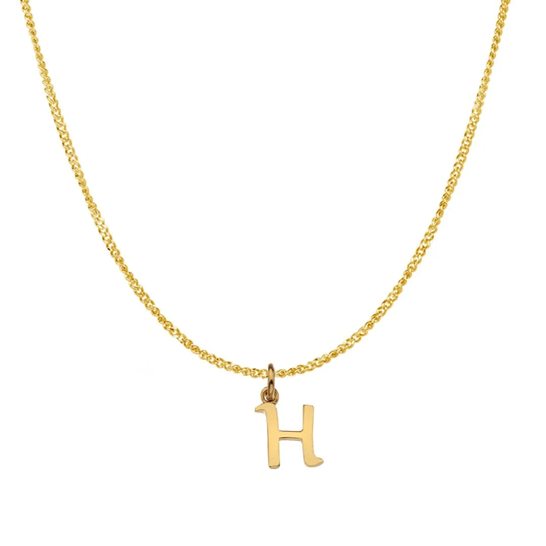 Handcrafted 9ct Gold Personalised Initial Necklace - Image 22