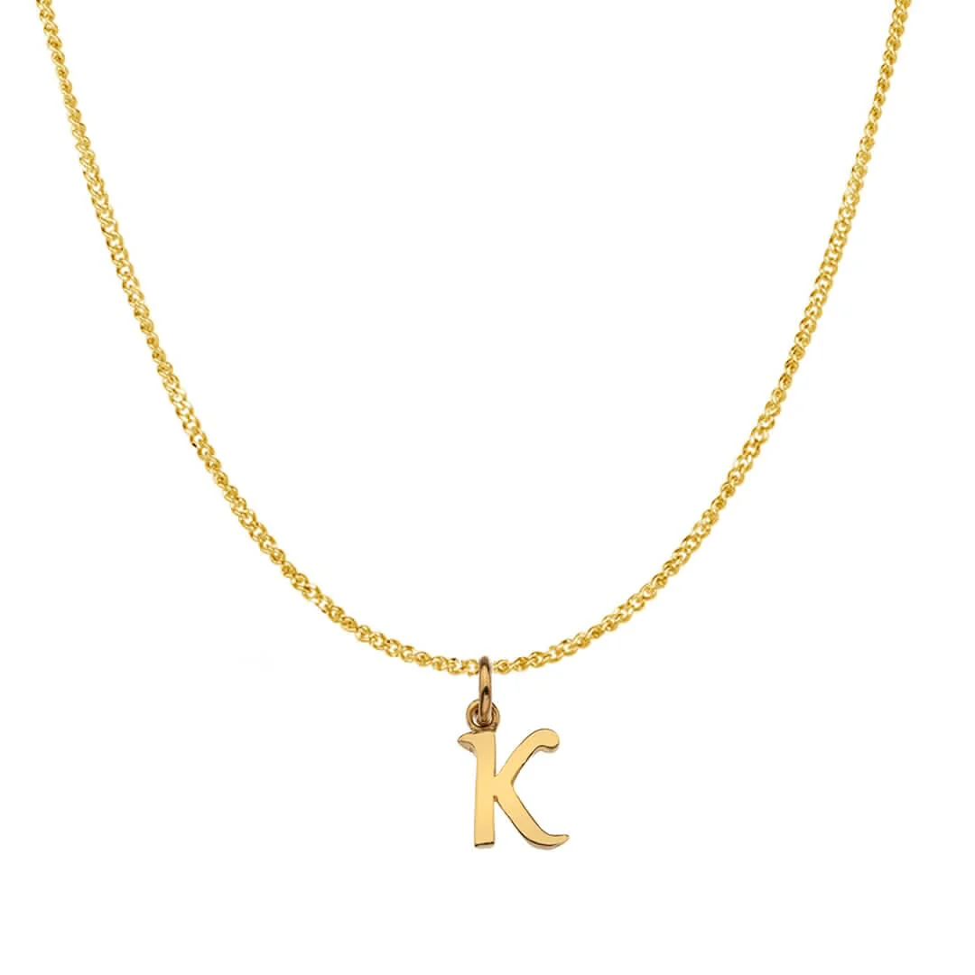 Handcrafted 9ct Gold Personalised Initial Necklace - Image 25