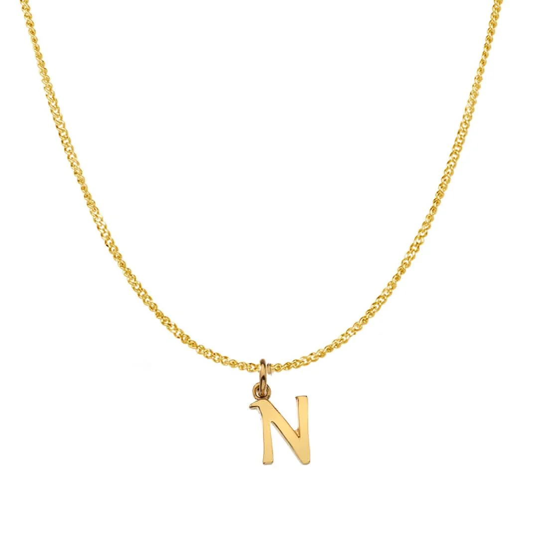 Handcrafted 9ct Gold Personalised Initial Necklace - Image 28
