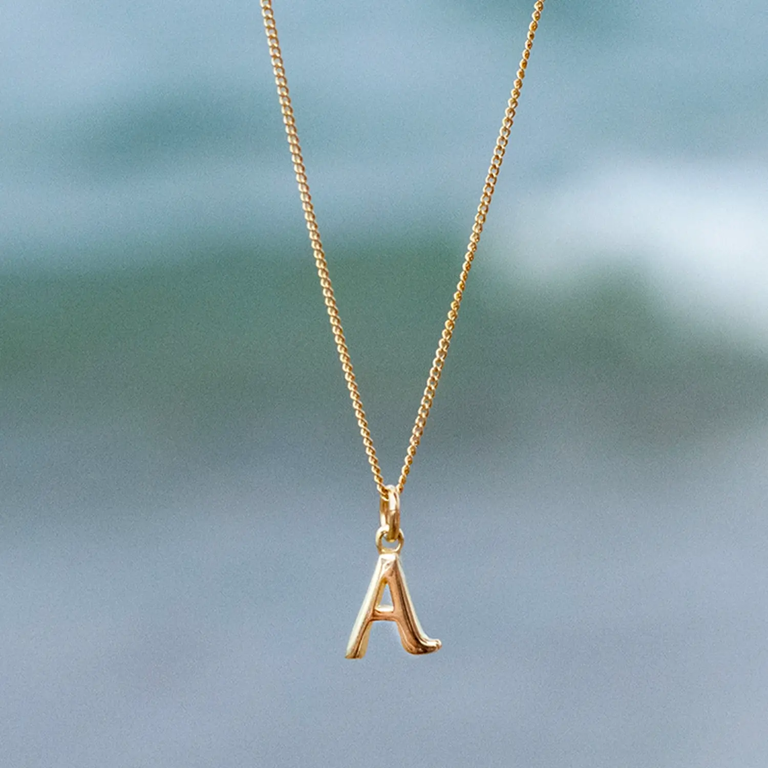 Handcrafted 9ct Gold Personalised Initial Necklace - Image 4