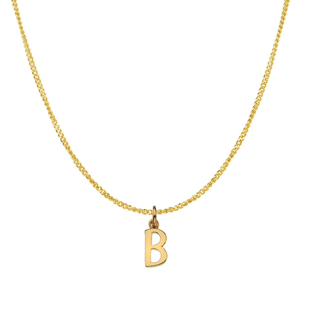 Handcrafted 9ct Gold Personalised Initial Necklace - Image 5