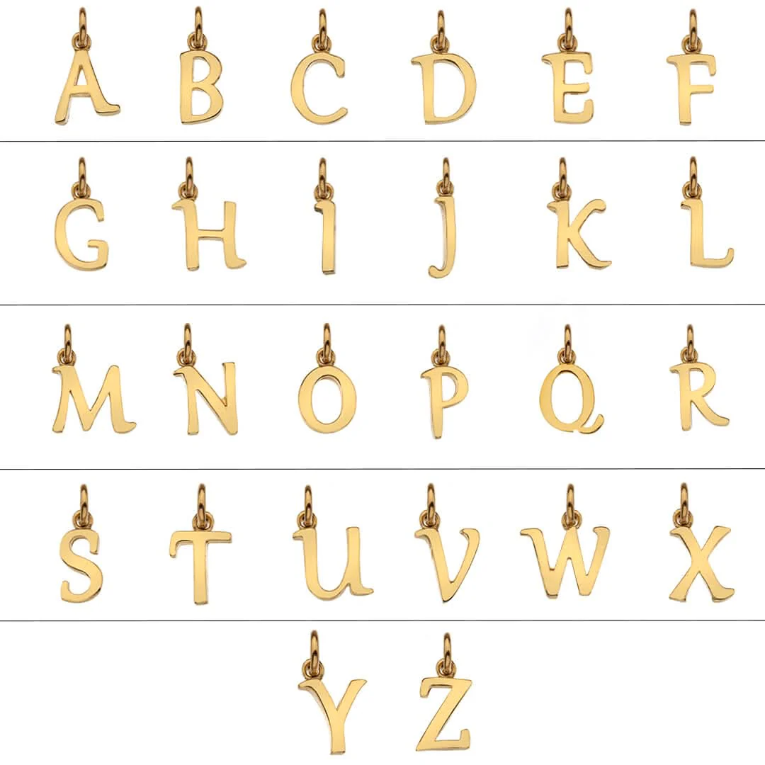Handcrafted 9ct Gold Personalised Initial Necklace - Image 7