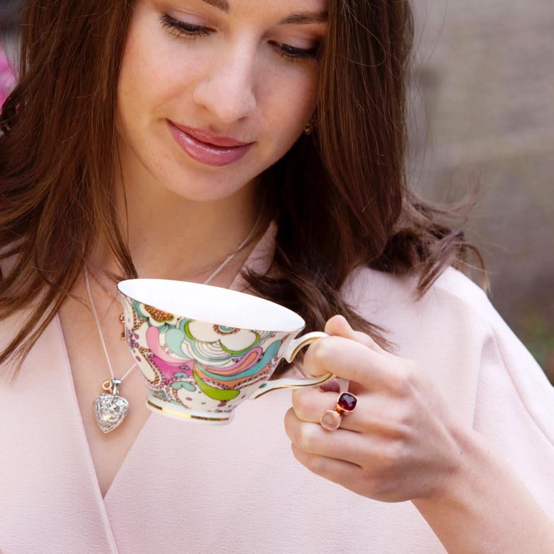 Rose Quartz Cocktail Ring | Rose Gold - Image 4
