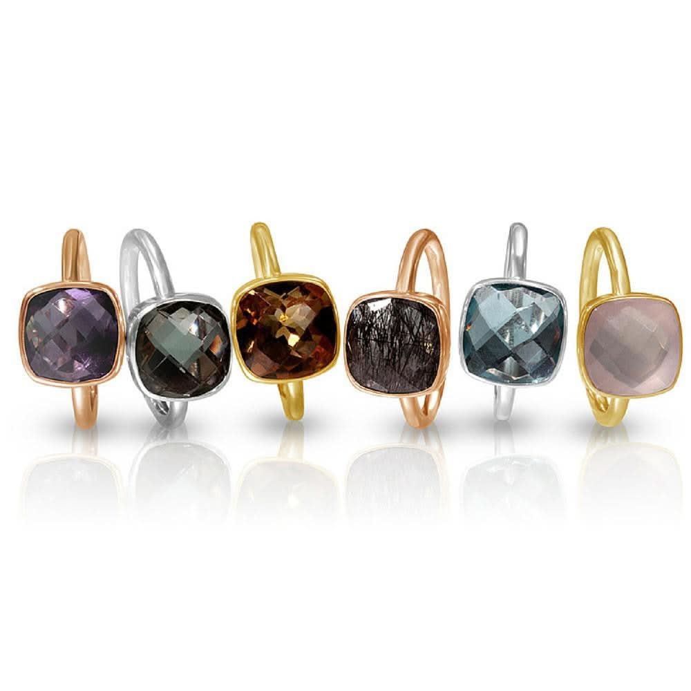 Rose Quartz Cocktail Ring | Rose Gold - Image 5