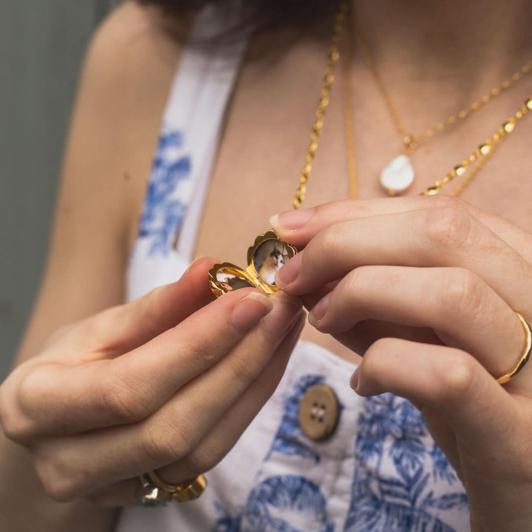 Seahorse Locket | Gold - Image 6