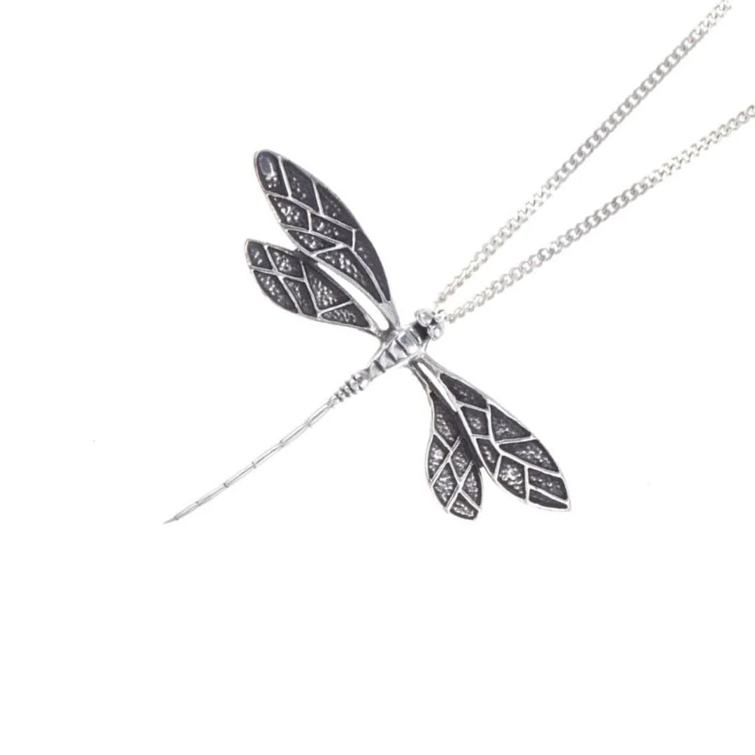 Silver Dragonfly Pendant - Image 3