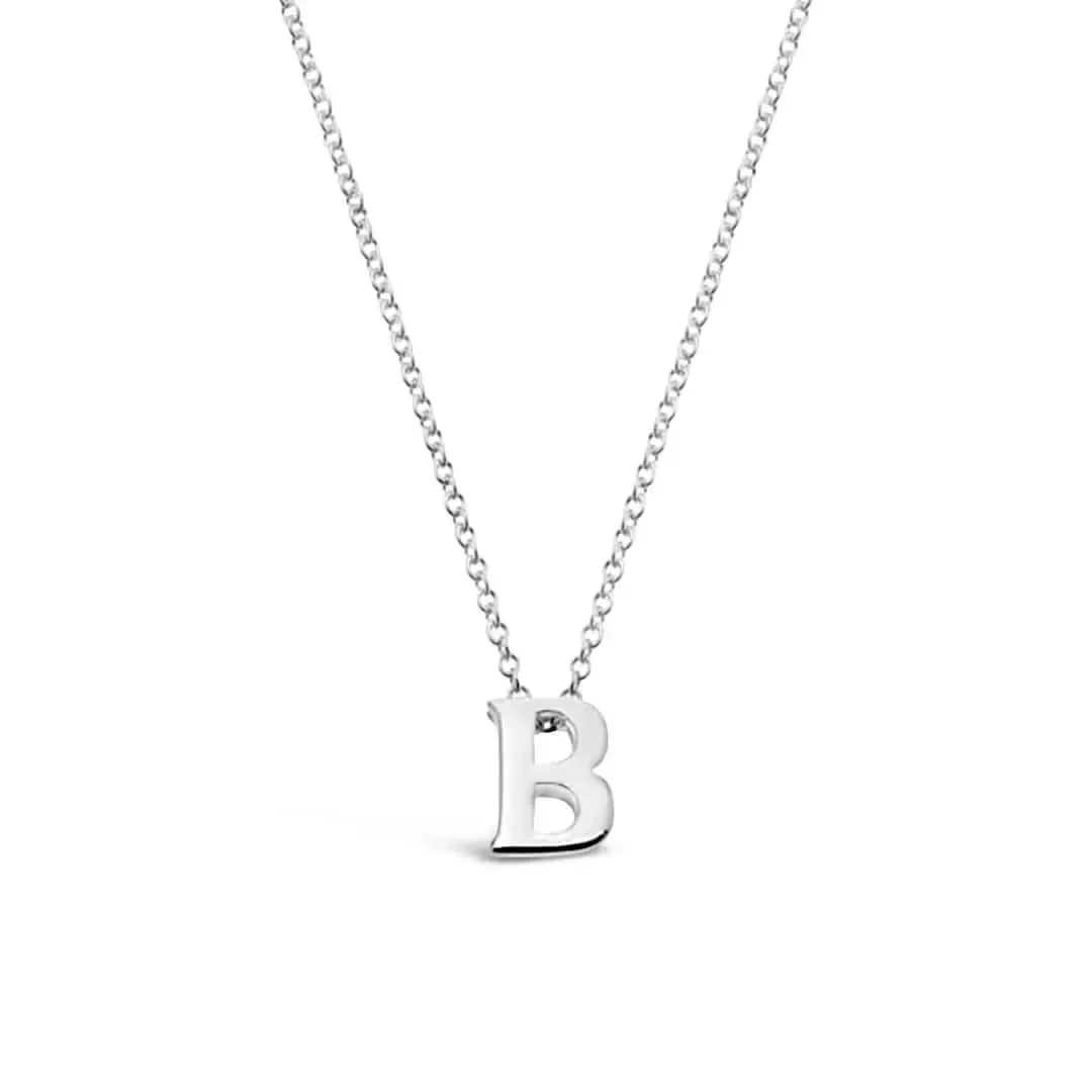 Silver Initial Necklace - A to Z - Image 15