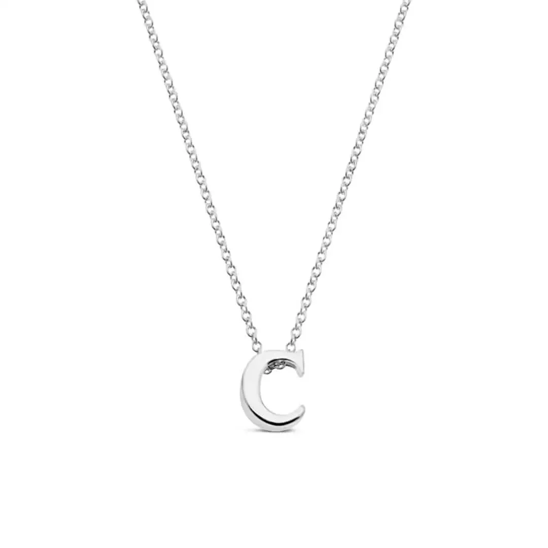 Silver Initial Necklace - A to Z - Image 16