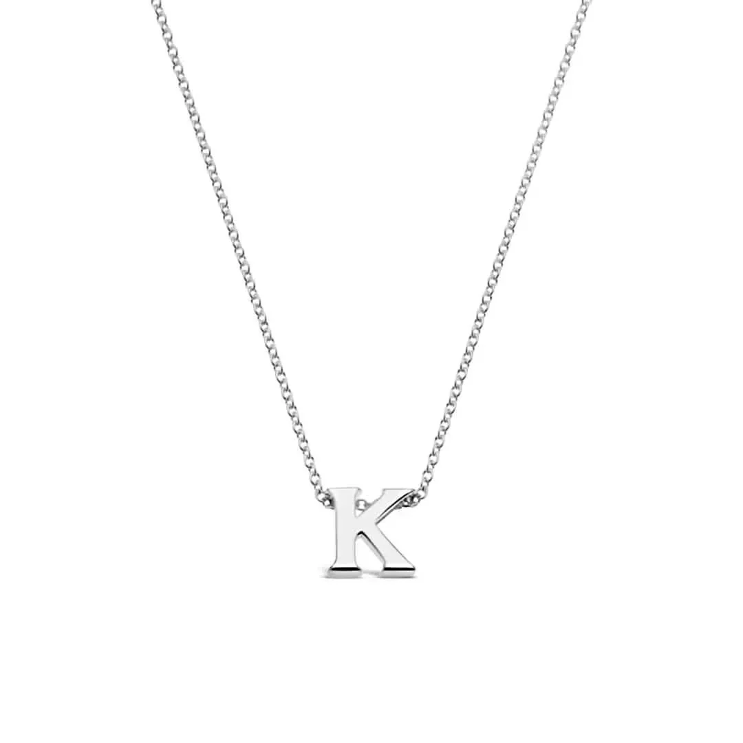 Silver Initial Necklace - A to Z - Image 24