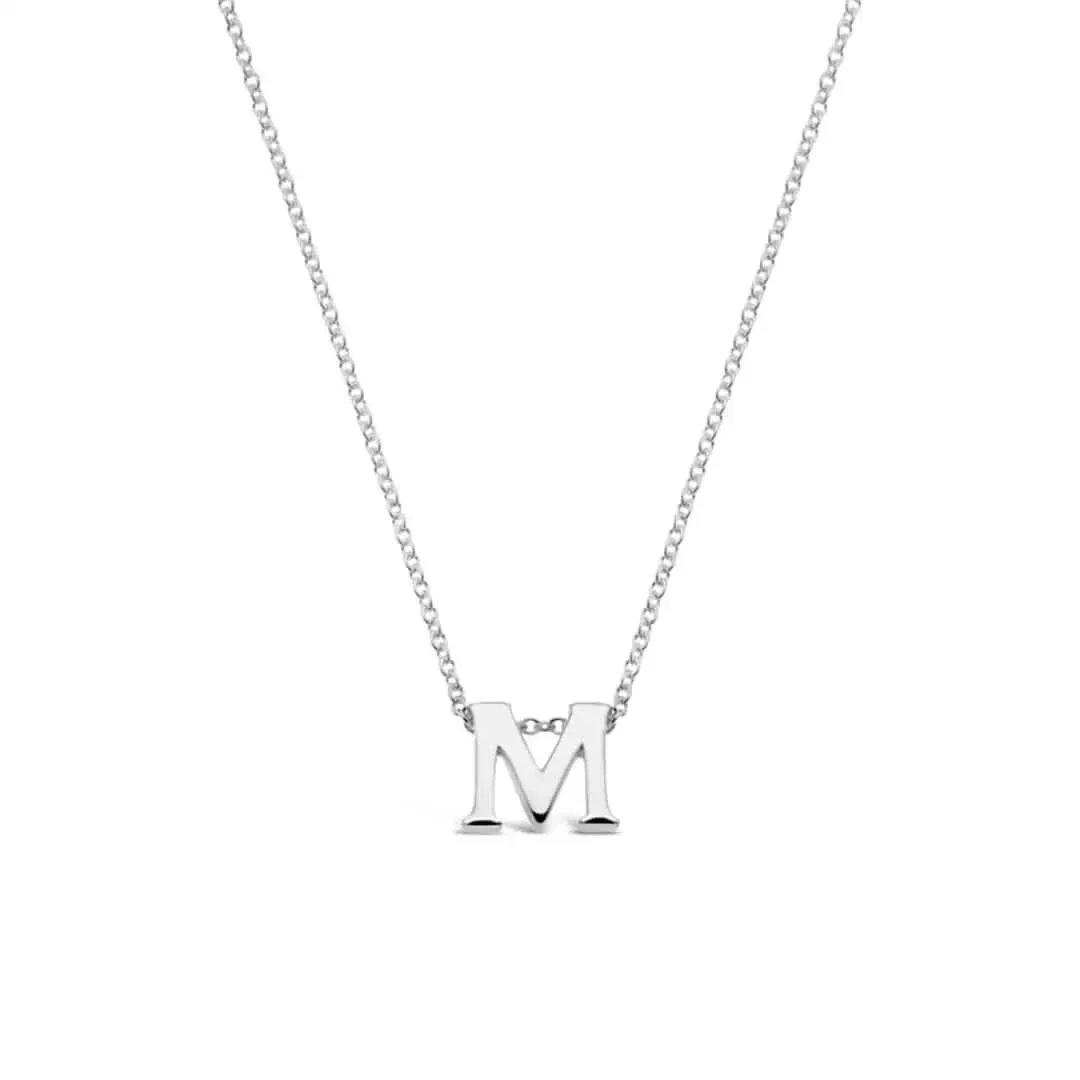 Silver Initial Necklace - A to Z - Image 26