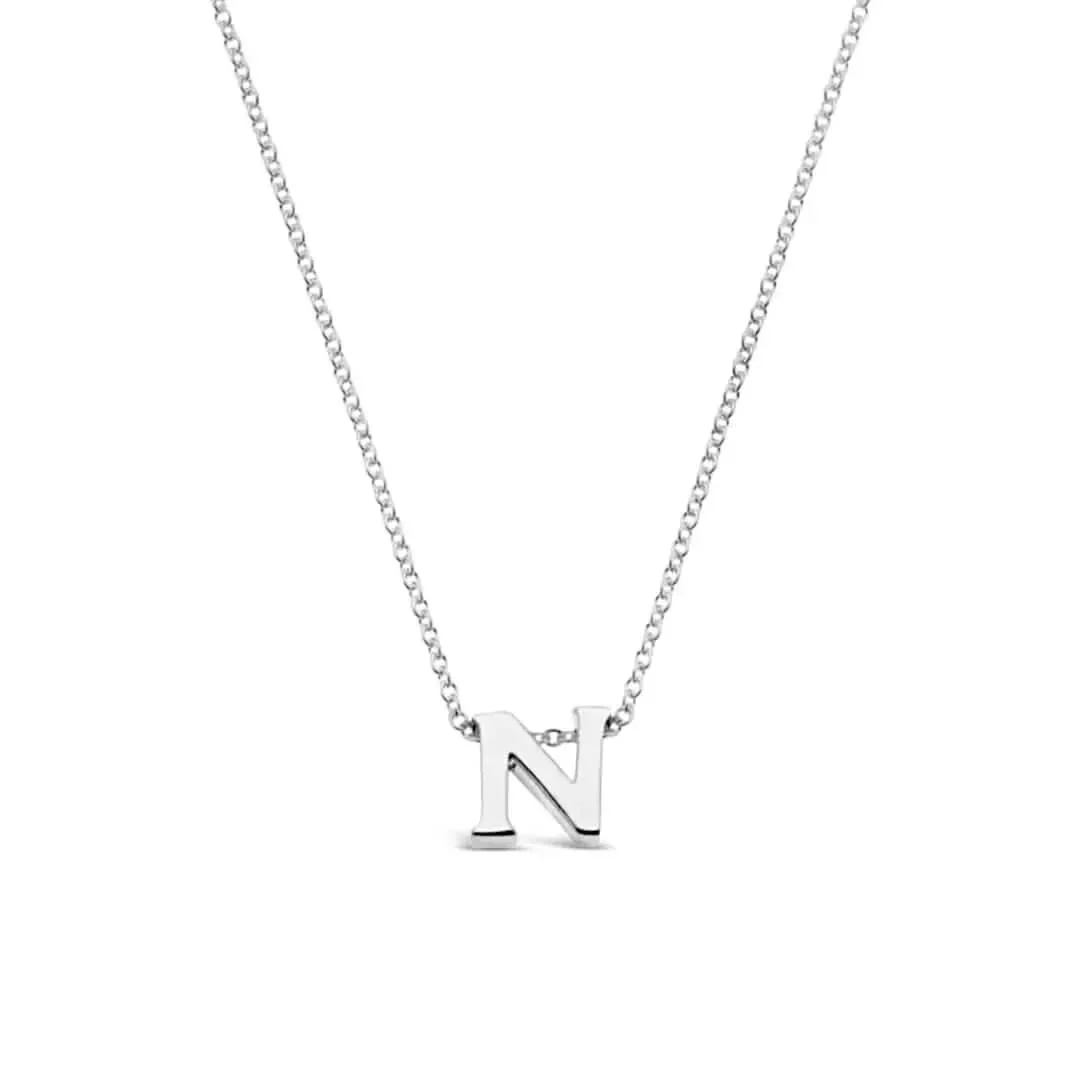 Silver Initial Necklace - A to Z - Image 27