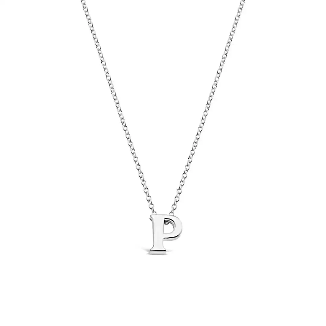 Silver Initial Necklace - A to Z - Image 29