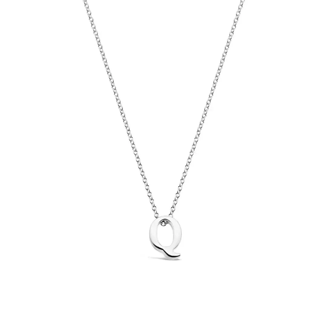 Silver Initial Necklace - A to Z - Image 30