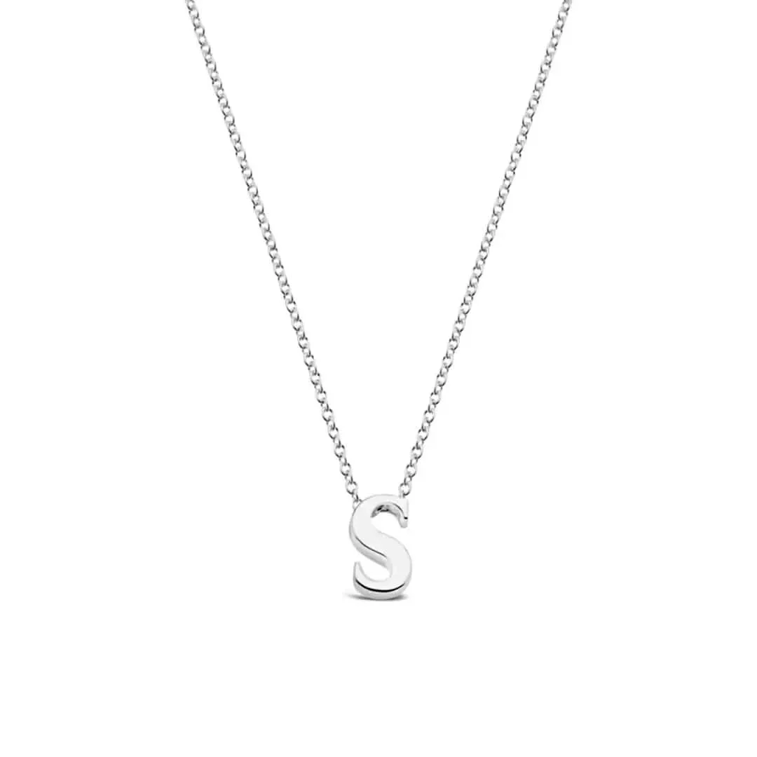 Silver Initial Necklace - A to Z - Image 32