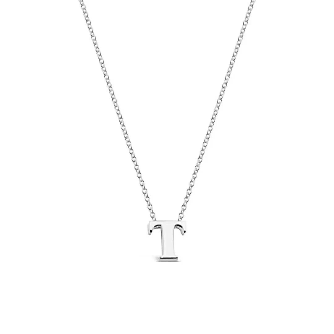 Silver Initial Necklace - A to Z - Image 33