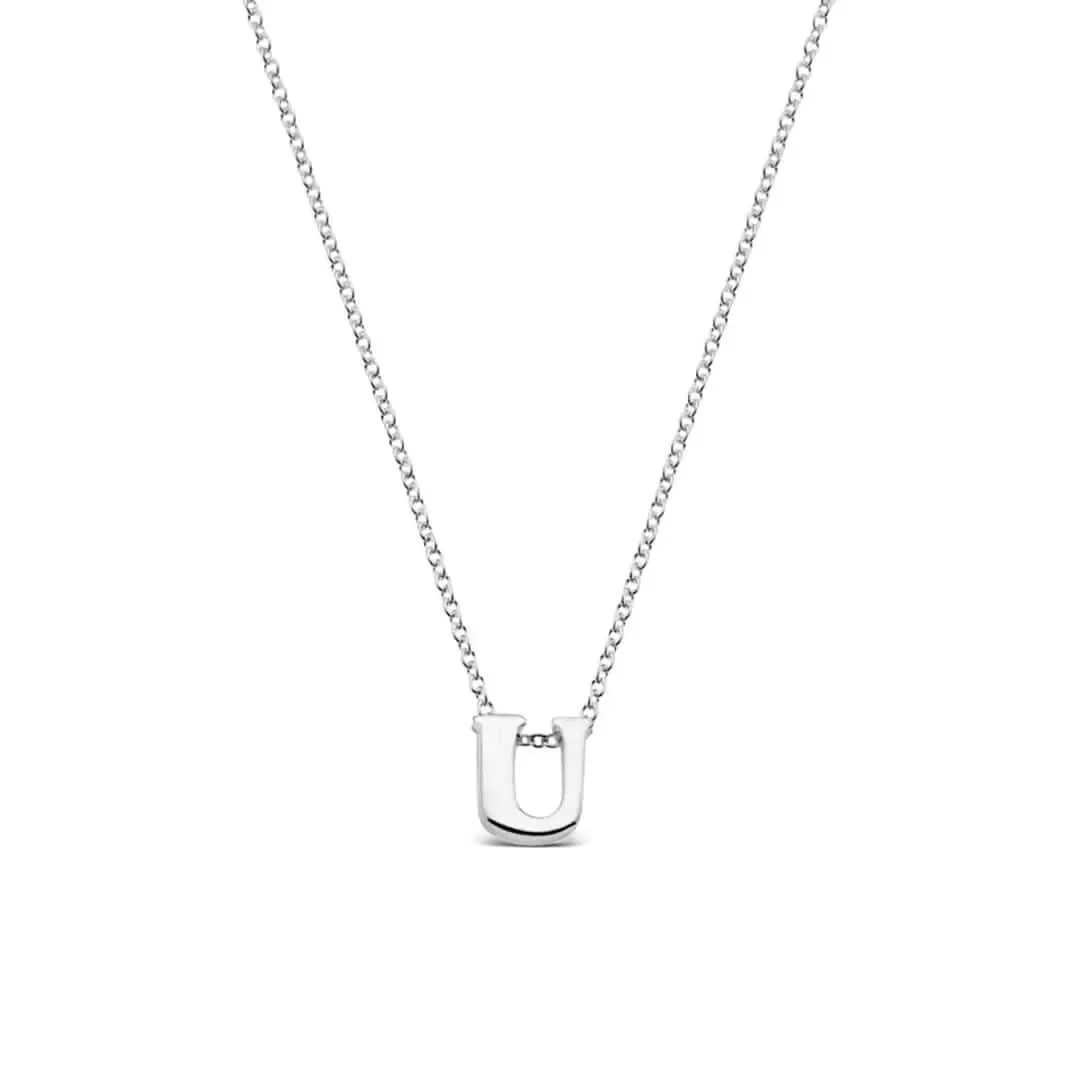 Silver Initial Necklace - A to Z - Image 34