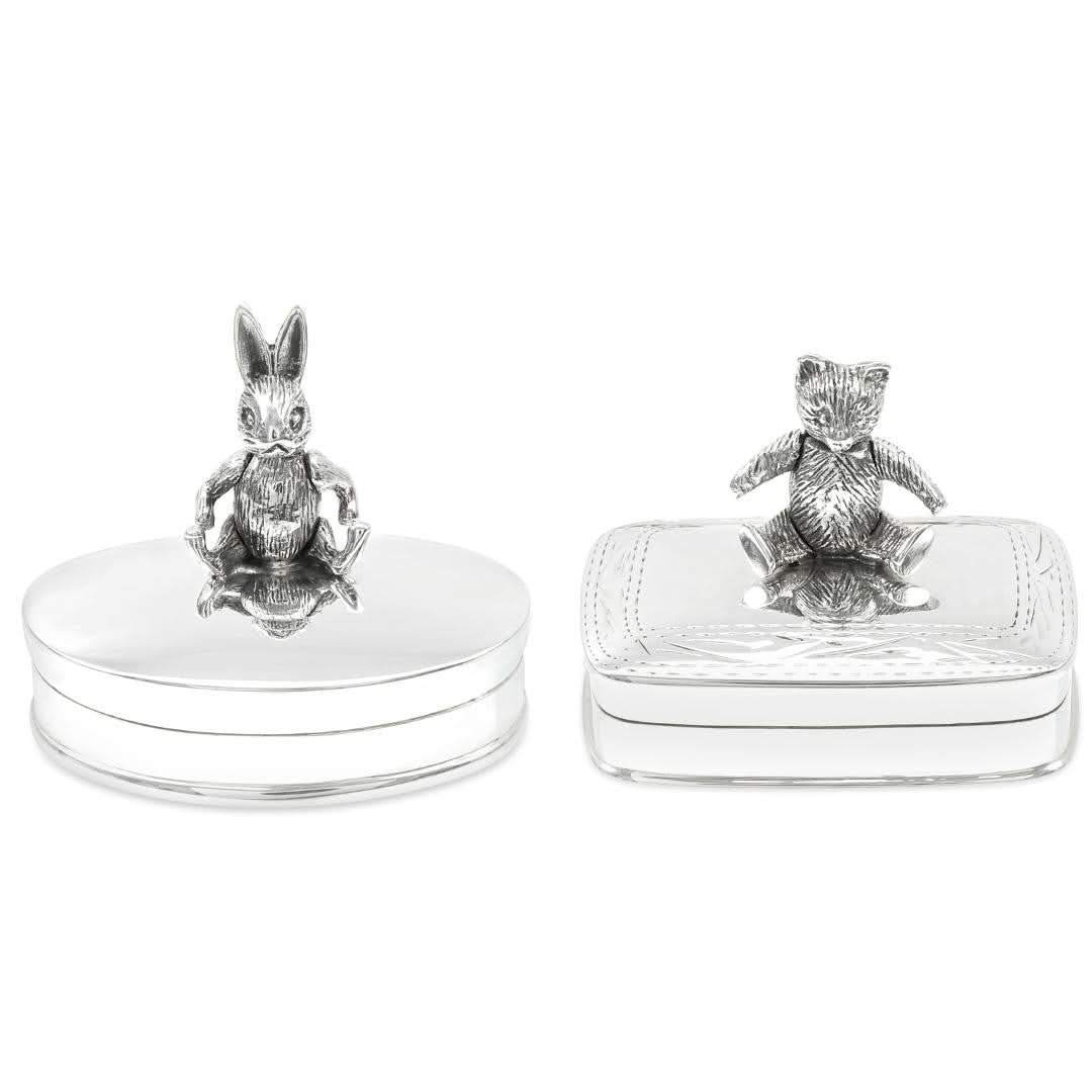 Silver Teddy Keepsake Box - Image 3