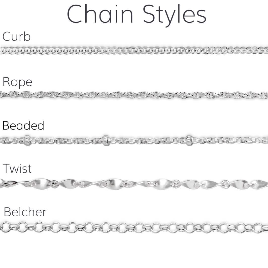 Solid 9 Carat White Gold Rope Chain - Image 5