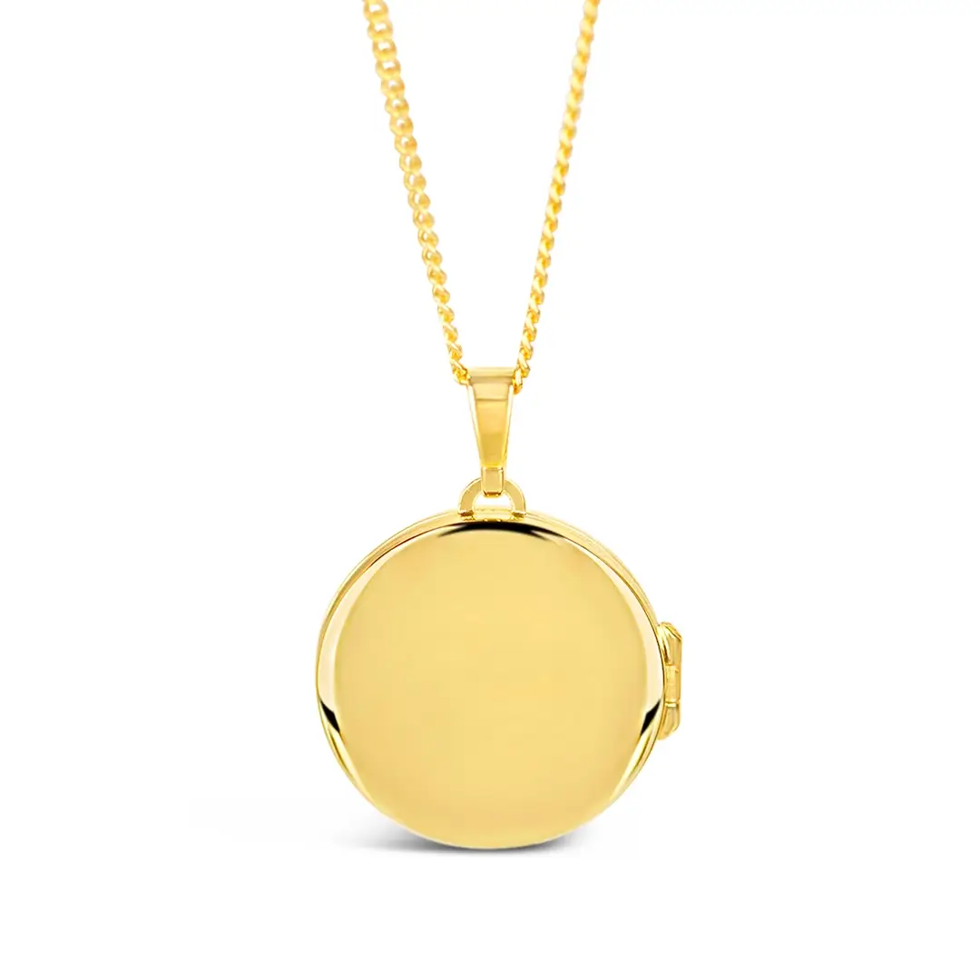 Men's St Christopher Locket Necklace Gold & Silver + Photos - Image 4