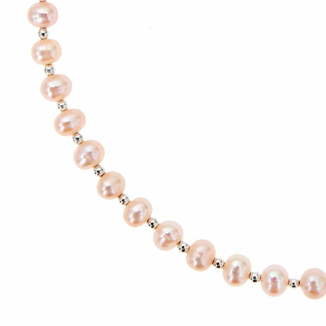 Sterling Pearl Necklace | Champagne - Image 4